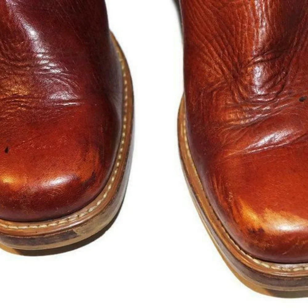 Vintage Trucker Boots Leather Campus Riding 9.5‎ D